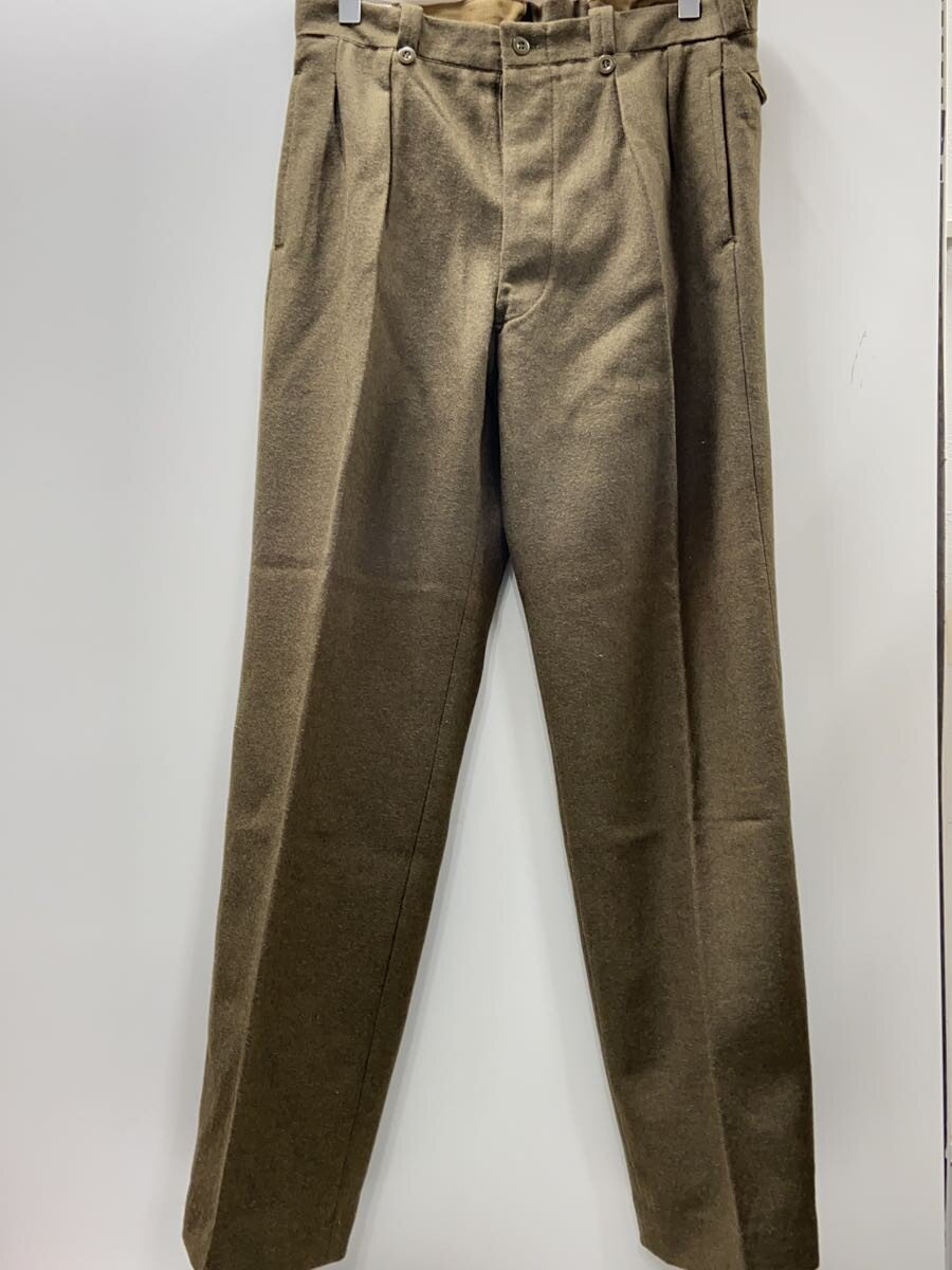 【中古】MILITARY◆スラックスパンツ/44/ウール/KHK/無地【メンズウェア】｜2ｎｄ STREET 店