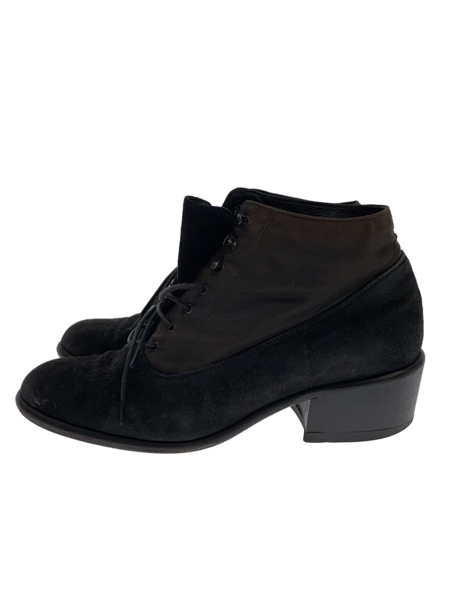 【中古】PRADA◆スウェード×ナイロン/切替/レースアップブーツ/37/BLK//【シューズ】|2nd STREET 店