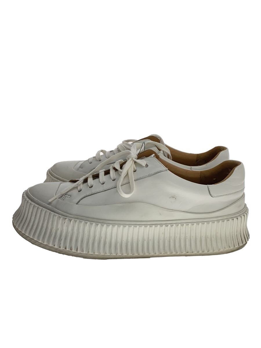 【中古】JIL SANDER◆シューズ/39/WHT/なめし革【シューズ】
