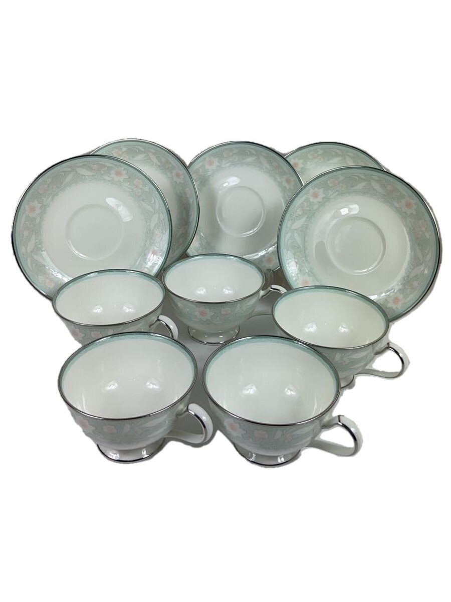 【中古】Noritake◆カップ&ソーサー/5客セット/WHT【キッチン用品】