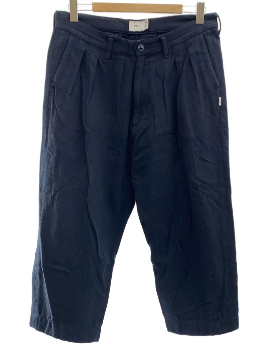 【中古】WTAPS◆下つ方/3/綿織物/NVY【メンズウェア】