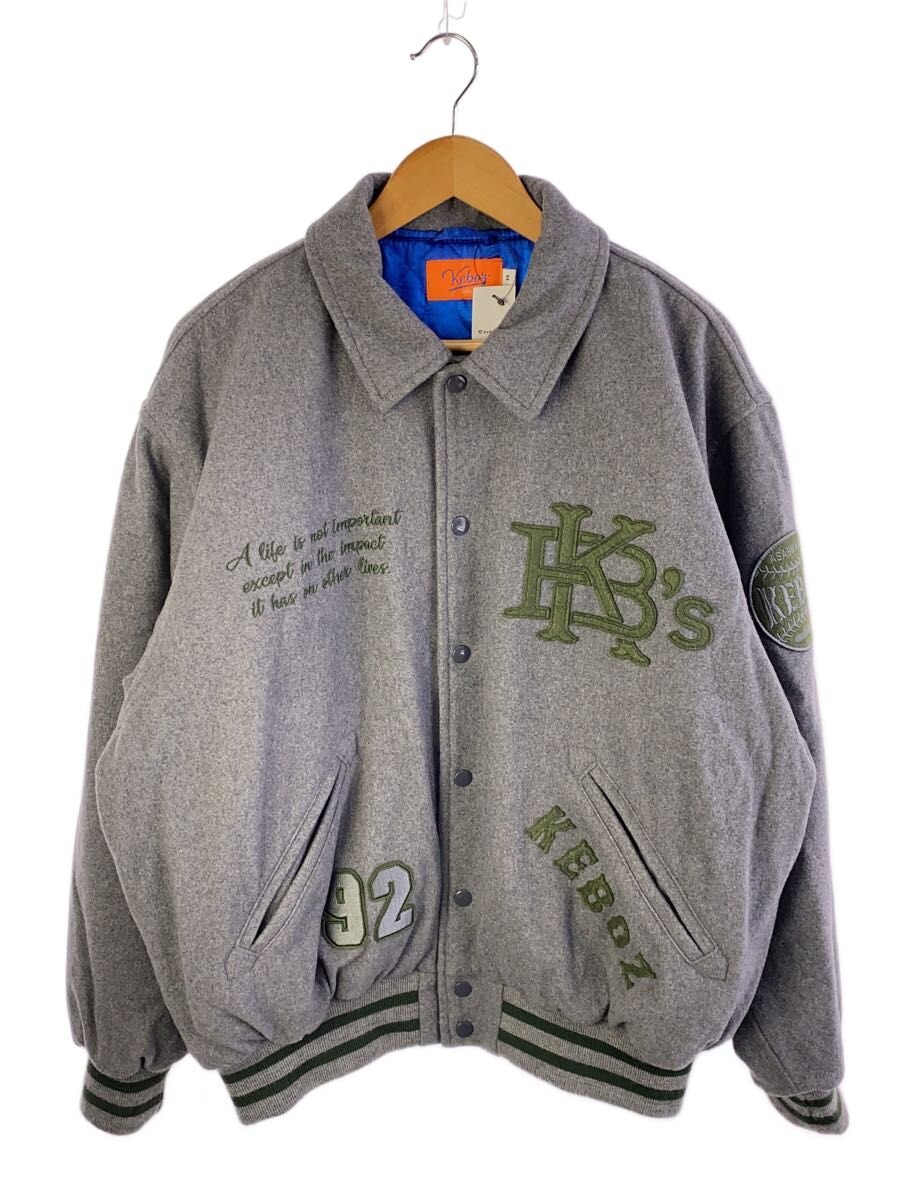 【中古】Keboz◆スタジャン/M/ウール/GRY【メンズウェア】｜2ｎｄ STREET 店
