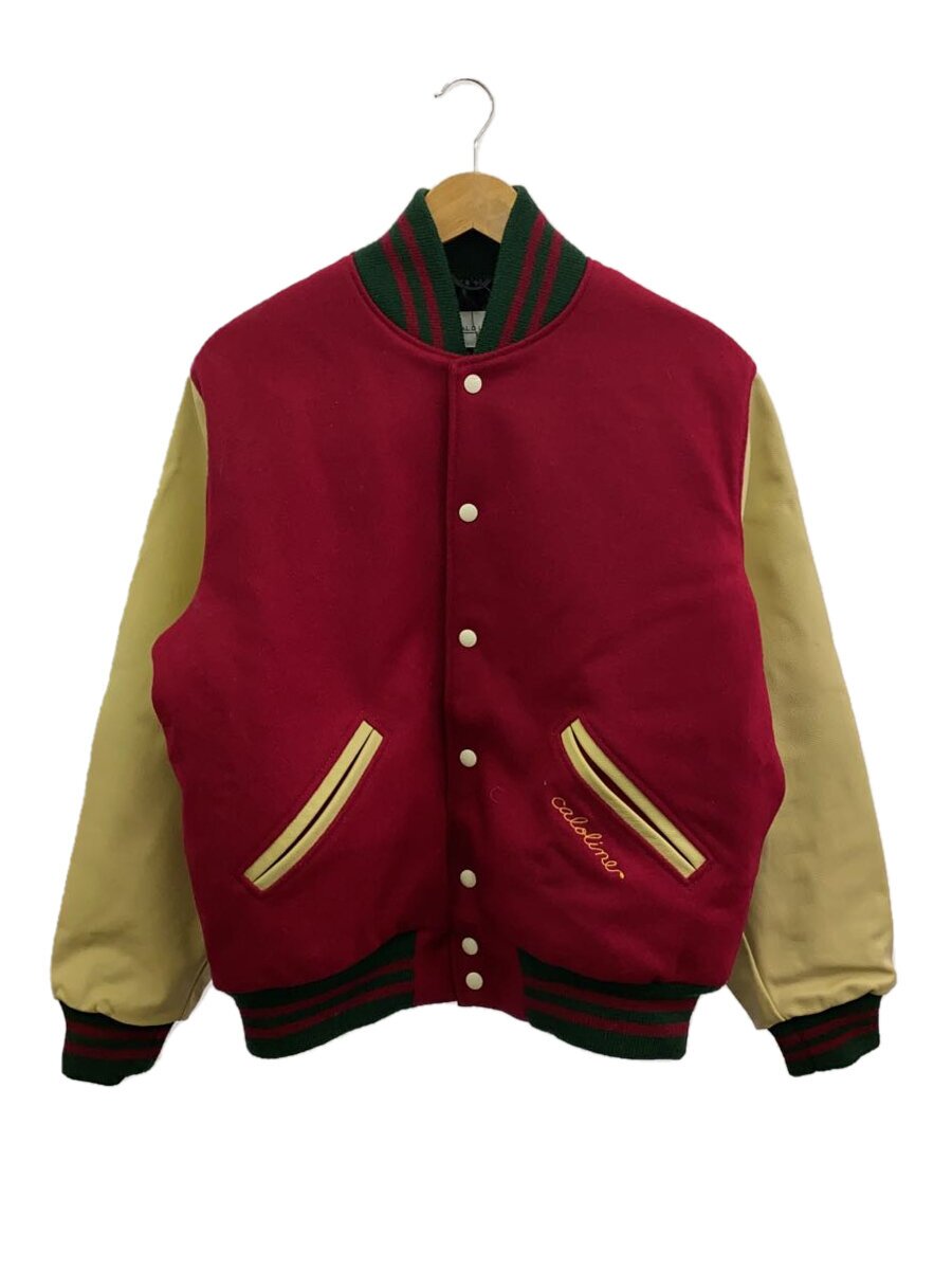 【中古】CAL O LINE◆スタジャン/S/羊毛/RED【メンズウェア】