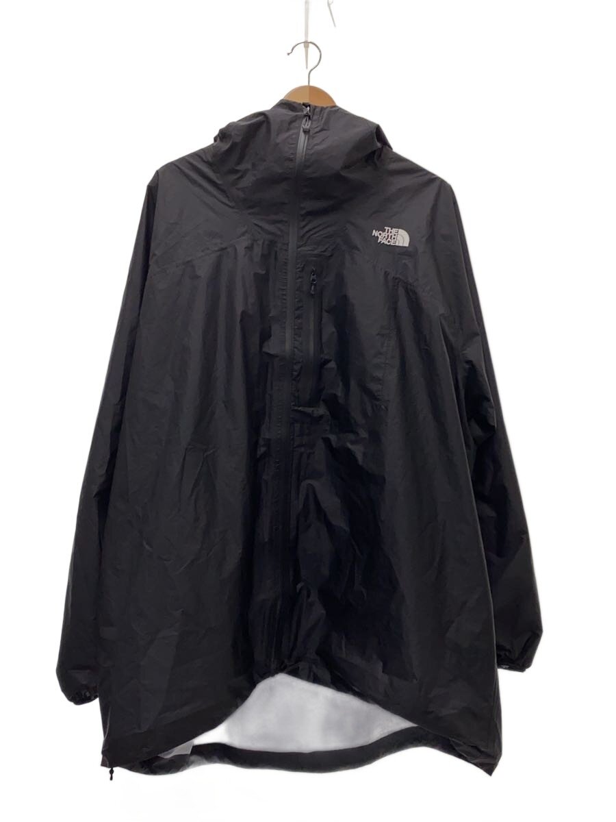 【中古】THE NORTH FACE◆TAPT PONCHO_タプトポンチョ/L/ナイロン/BLK/無地【メンズウェア】
