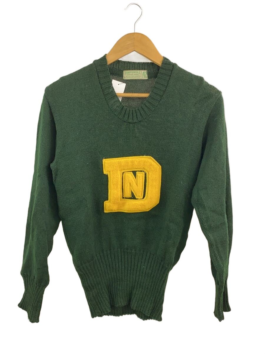 【中古】50s/カレッジセーター/ニット・セーター(厚手)/42/ウール/グリーン【メンズウェア】｜2ｎｄ STREET 店
