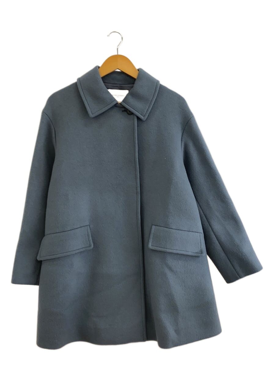 【中古】UNITED ARROWS◆ステンカラーミドルコート/38/羊毛/GRY/1525-144-4523【レディース御召しもの】