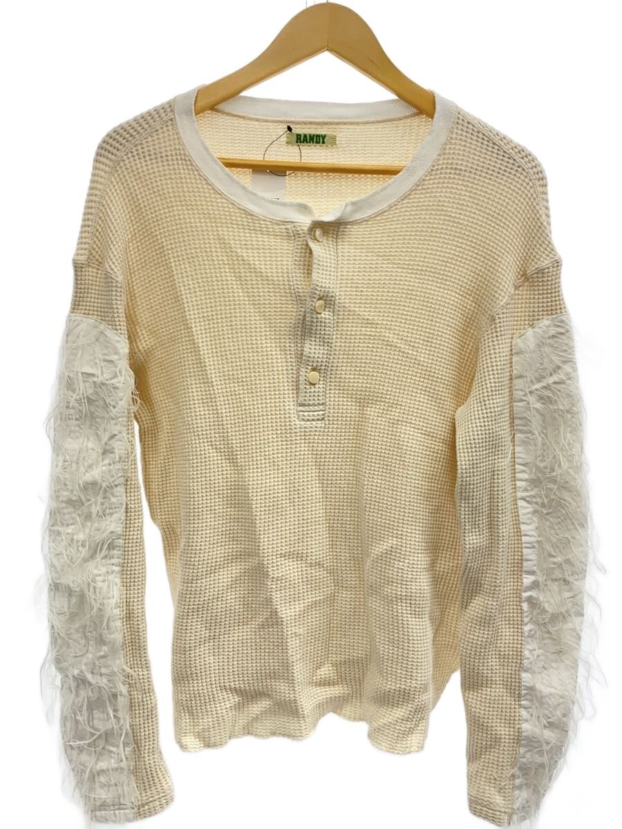 【中古】RANDY◆25SS/ICICLES/ヘンリーネックカットソー/2/綿織物/IVO/SS25-RCS06【メンズウェア】