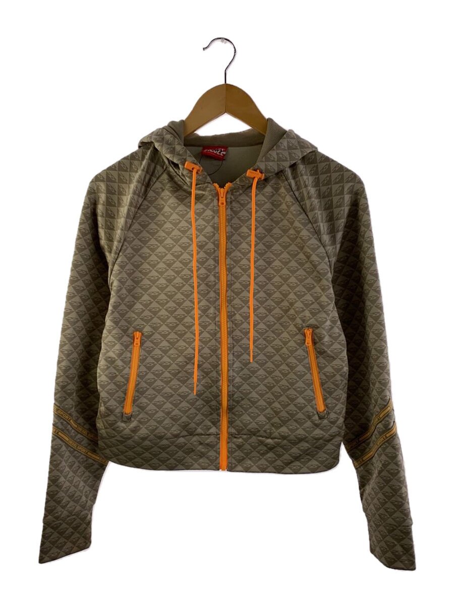 【中古】DIESEL◆パーカー/S/ポリエステル/総柄【レディース御召しもの】