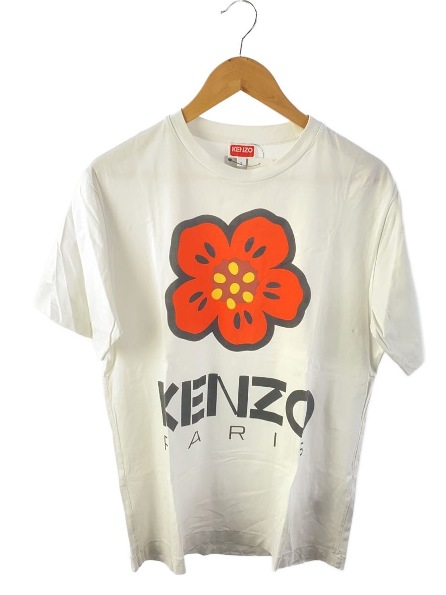【中古】KENZO◆プルオーバー/S/綿織物/WHT/刷り上げる/FD55TS4454SO【メンズウェア】