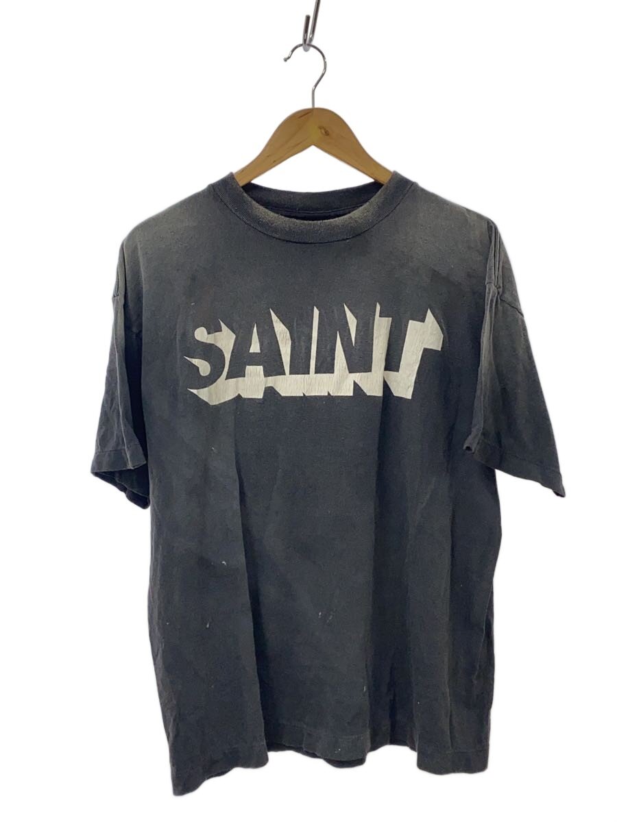 【中古】SAINT MICHAEL◆プルオーバー/M/25AW/SAINT SS TEE/綿織物/GRY/sm-hr1-0000-008//【メンズウェア】