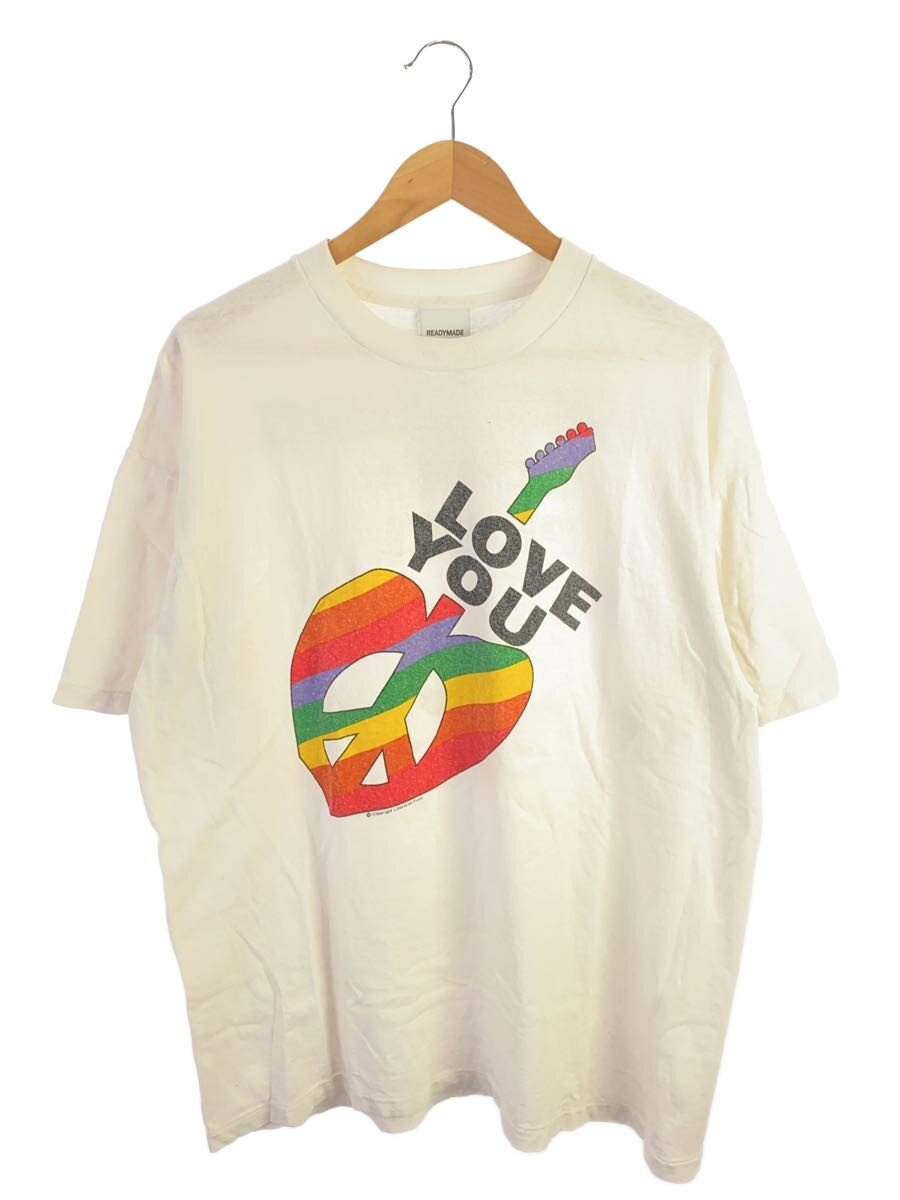 【中古】READYMADE◆24SS/T SHIRT PEACE/Tシャツ/XL/コットン/WHT/プリント/RE-CO-WH-00-00-274【メンズウェア】｜2ｎｄ STREET 店