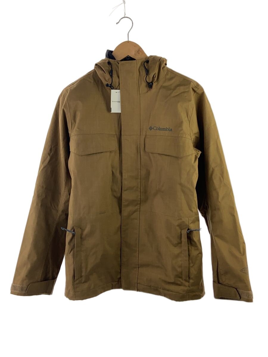 【中古】Columbia◆マウンテンパーカ/S/ナイロン/CML/無地/we1162【メンズウェア】