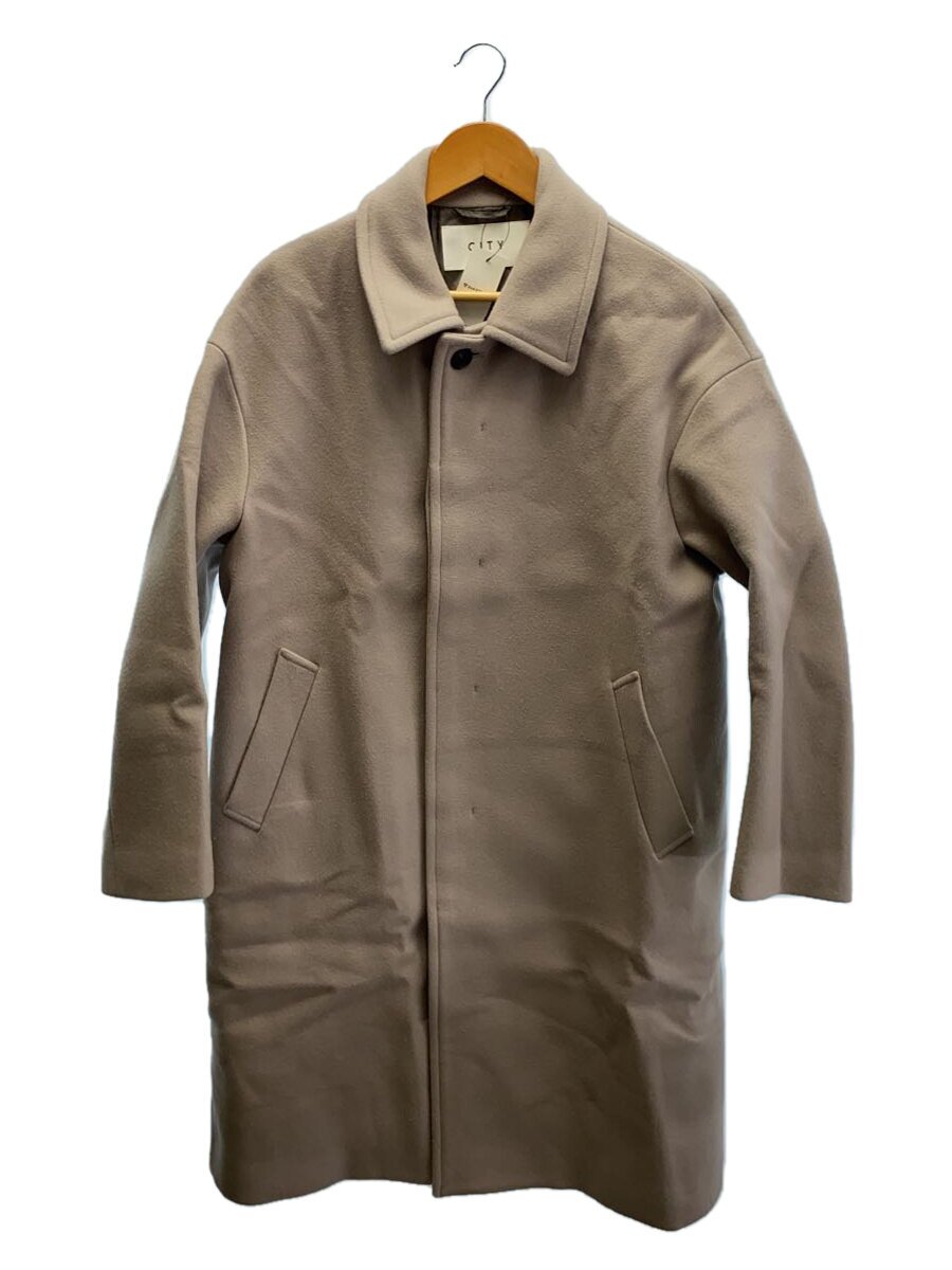 【中古】CITY◆BALCOLLAR COAT/チェスターコート/1/羊毛/GRY/111651009【レディース御召しもの】