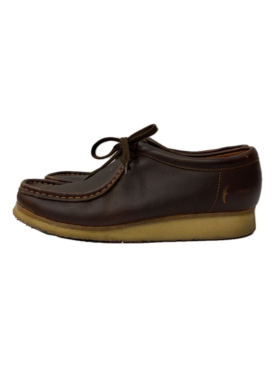 【中古】Clarks◆シューズ/US9.5/BRW/なめし革【シューズ】