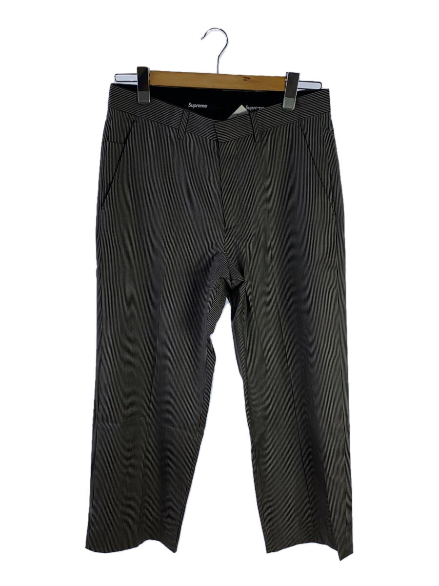 【中古】Supreme◆24AW/×Loro Piana/Striped Wool Trouser/30/羊毛/BRW/縞模様//【メンズウェア】