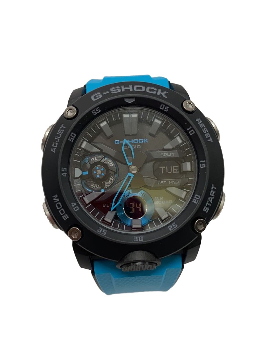 【中古】CASIO◆石英ウオッチ・G-SHOCK/デジアナ/BLK【服飾雑貨他】