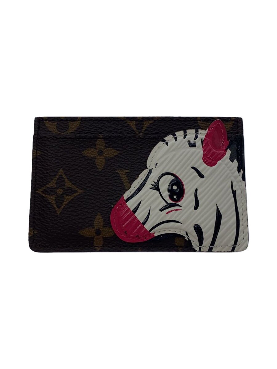 【中古】LOUIS VUITTON◆歌留多容れもの/なめし革/BRW/総柄/レディース/M11448【服飾雑貨他】