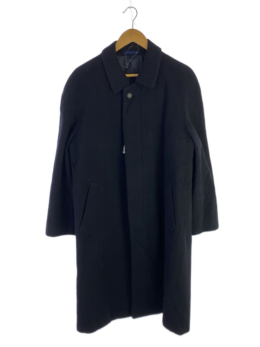 【中古】LANCEL◆ステンカラー厚地の外套/--/カシミヤ/BLK【メンズウェア】