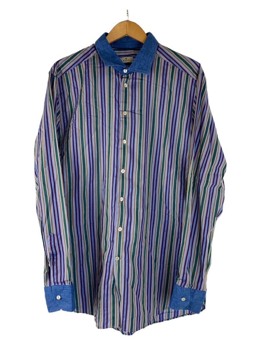 【中古】ETRO◆長袖シャツ/--/コットン/BLU/ストライプ/212-11454-8689【メンズウェア】｜2ｎｄ STREET 店