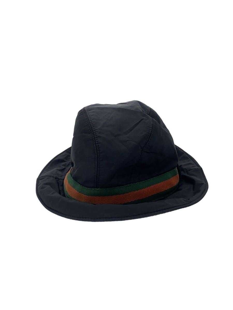 【中古】GUCCI◆井戸釣瓶かぶり笠/L/ポリエステル/BLK/無地/レディース【服飾雑貨他】