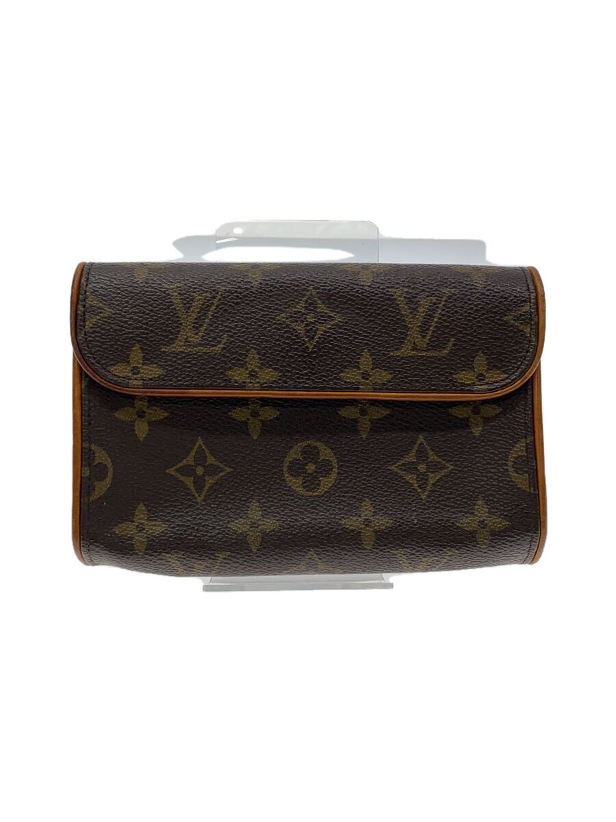 【中古】LOUIS VUITTON◆ポシェット・フロランティーヌ_モノグラム・帆布_BRW/PVC/赤銅色【御徒面子】