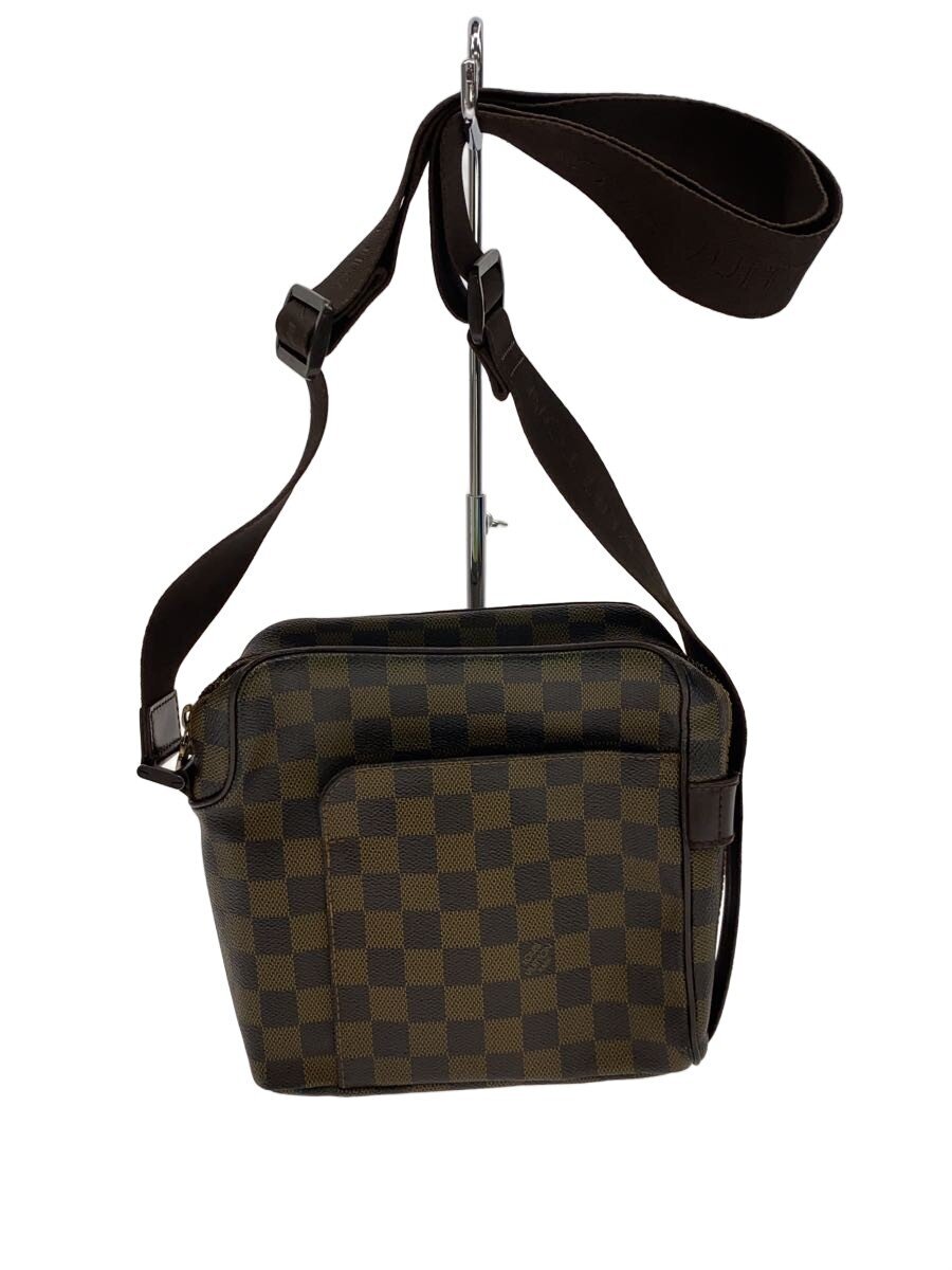【中古】LOUIS VUITTON◆ショルダーバッグ/レザー/BRW/総柄/N41135/トロター・ボブール_ダミエ・エベヌ【バッグ】|2nd STREET 店
