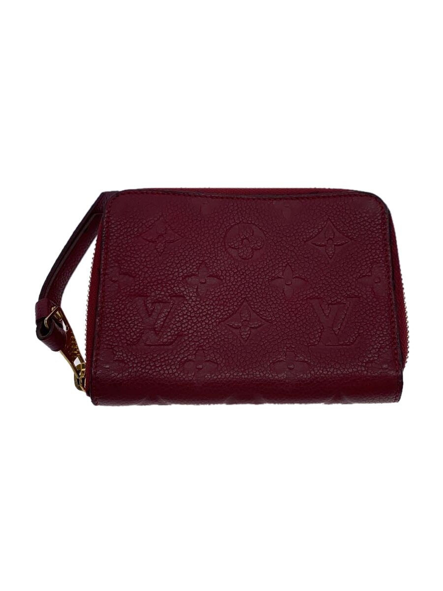 【中古】LOUIS VUITTON◆ポルト・フォイユ・スクレット・コンパクト_モノグラム・アンプラント_RED/レザー/RED/レディース//【服飾雑貨他】｜2ｎｄ STREET 店