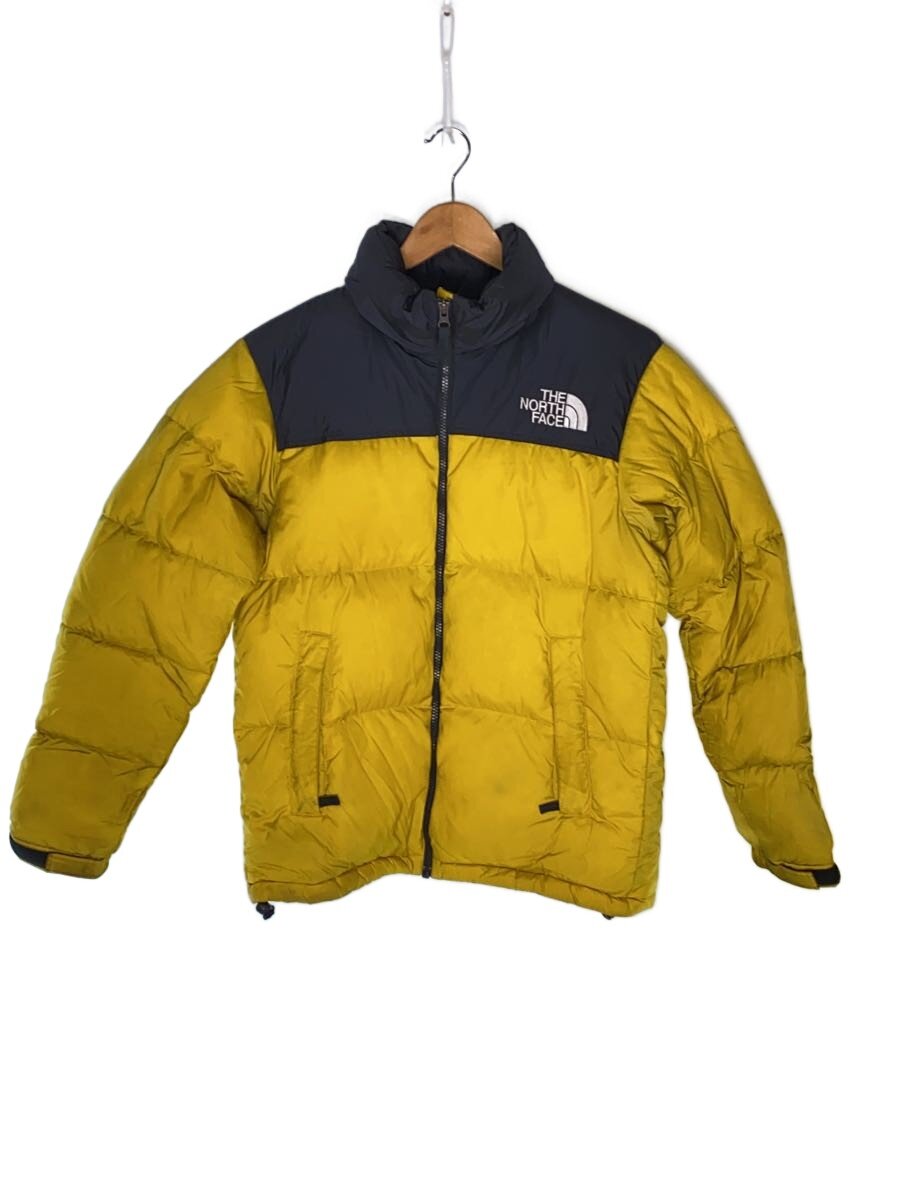 【中古】THE NORTH FACE◆NUPTSE JACKET_ヌプシジャケット/M/ナイロン/YLW【メンズウェア】