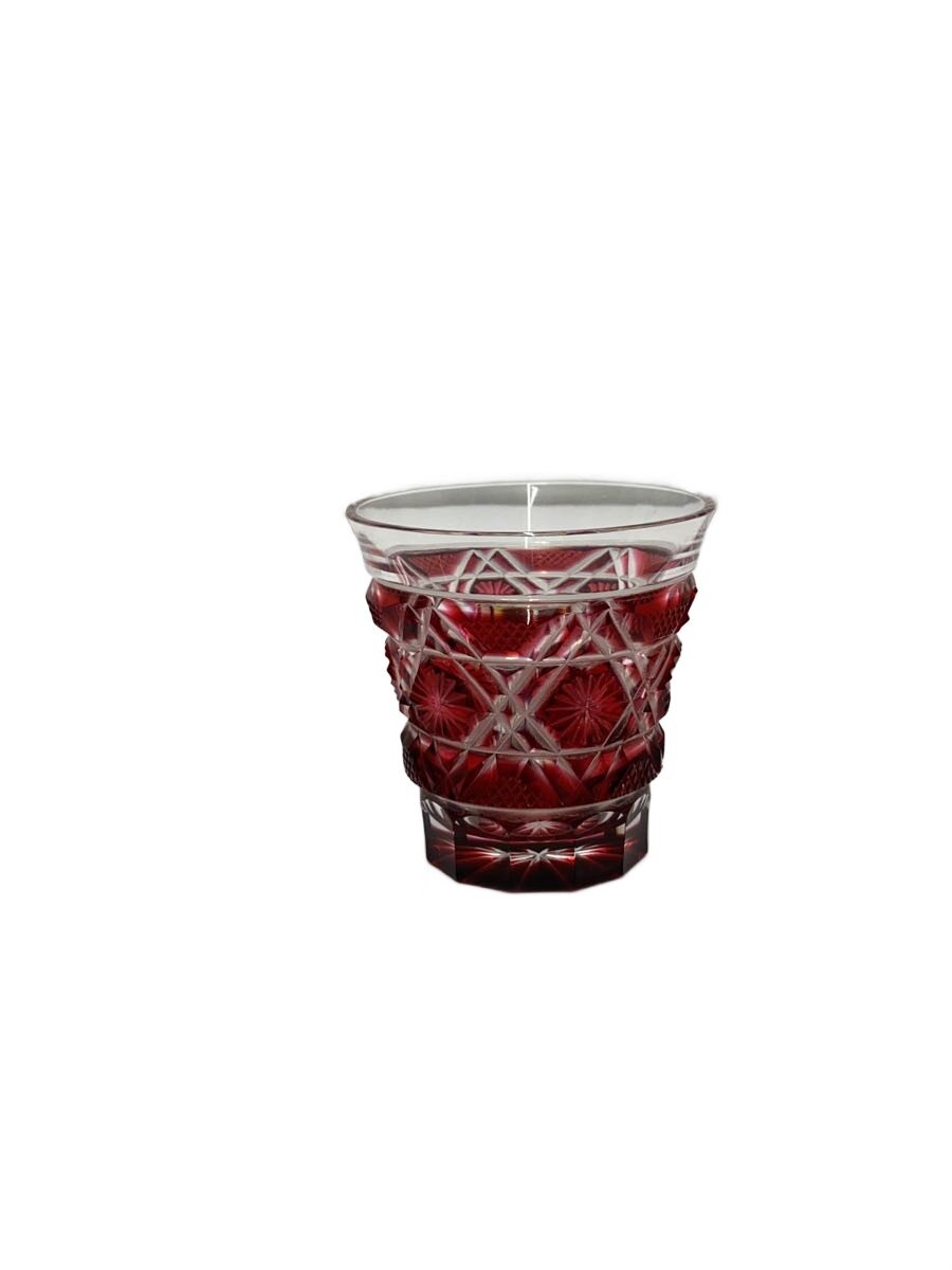 【中古】薩摩切子◆グラス/RED//【キッチン用品】｜2ｎｄ STREET 店