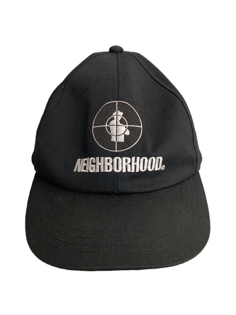 【中古】NEIGHBORHOOD◆xPUBLIC ENEMY/23AW/BASEBALL CAP/FREE//BLK/メンズ/232YGNH-HT02S【服飾雑貨他】