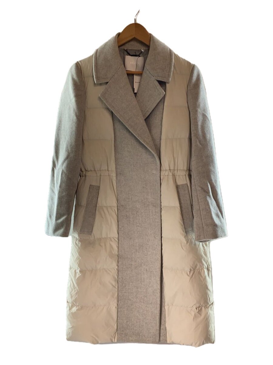 【中古】HUGO BOSS◆チェスターコート/36/羊毛/WHT【レディース御召しもの】