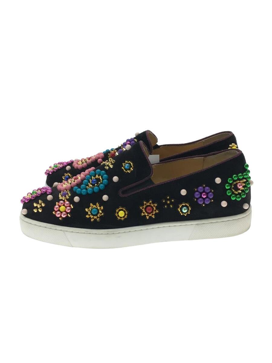 【中古】Christian Louboutin◆シューズ/36.5/BLK/スウェード【シューズ】