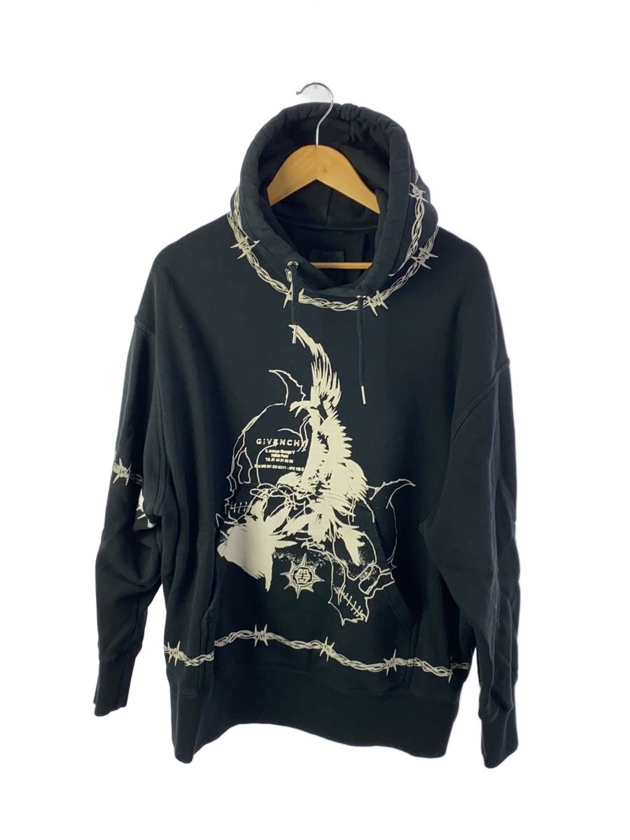 【中古】GIVENCHY◆21AW/GOTHIC OVERSIZED Hoodie/パーカー/S/綿織物/BLK/BMJ0C63Y69//【メンズウェア】