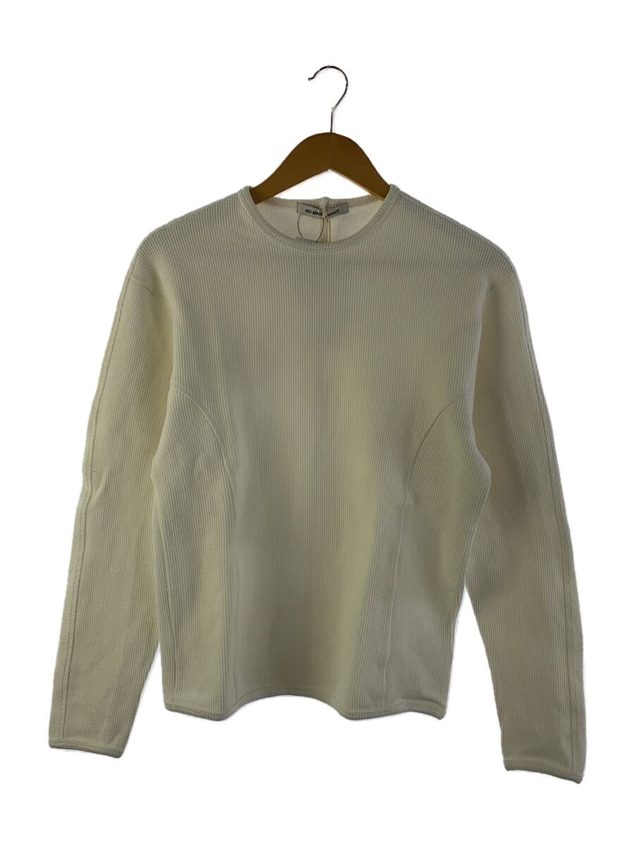 【中古】NO MAINTENANCE◆長袖プルオーバー/M/綿織物/WHT/Natural Panel Thermal//【メンズウェア】