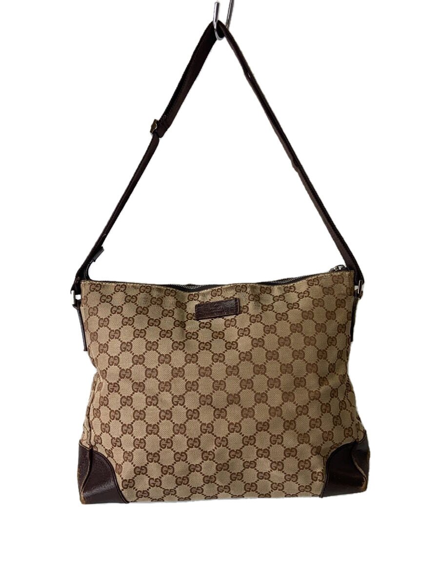 【中古】GUCCI◆ショルダーバッグ_GGキャンバス/キャンバス/BEG/総柄【バッグ】｜2ｎｄ STREET 店