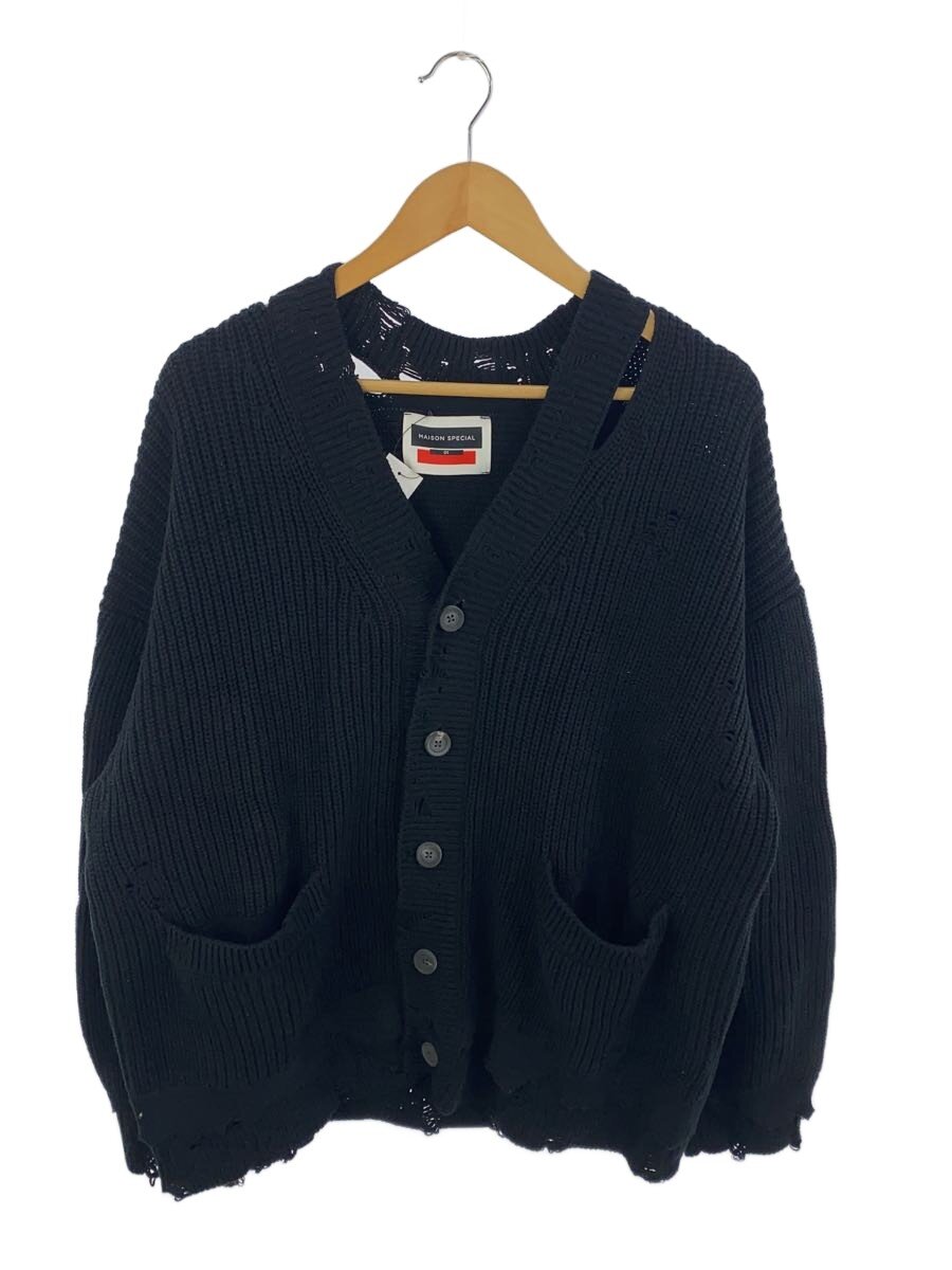 【中古】MAISON SPECIAL◆ジレー(朦々たる)/1/綿織物/BLK/11231361316【メンズウェア】