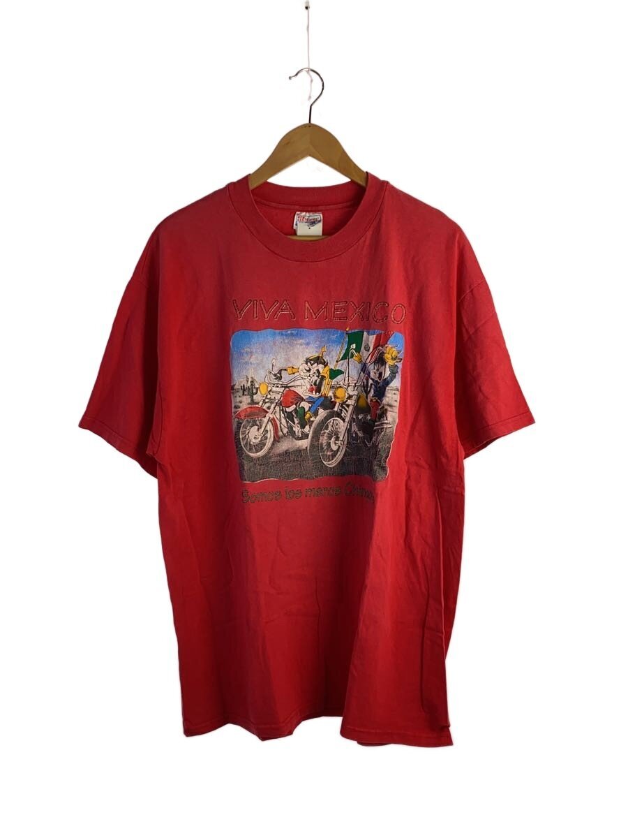 【中古】Hanes◆プルオーバー/--/綿織物/RED【メンズウェア】