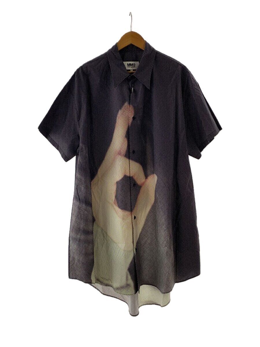 【中古】MM6◆23ss/6 finger shirt dress/シャツワンピース/S/コットン/BLK【レディースウェア】|2nd STREET 店