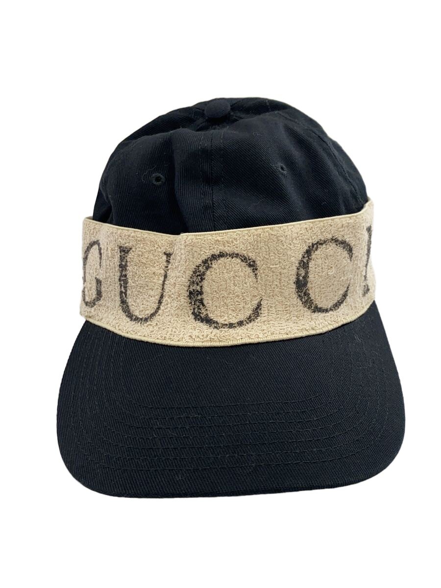 【中古】GUCCI◆旗がしら/--/綿織物/BLK/メンズ/492545【服飾雑貨他】