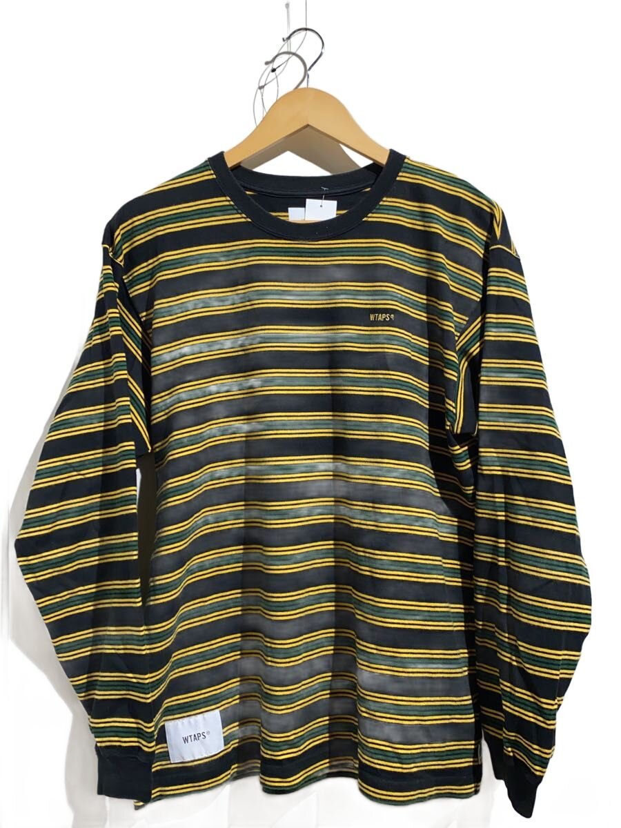 【中古】WTAPS◆長袖プルオーバー/1/綿織物/マルチ色合い/縞模様/211ATDT-CSM22//【メンズウェア】