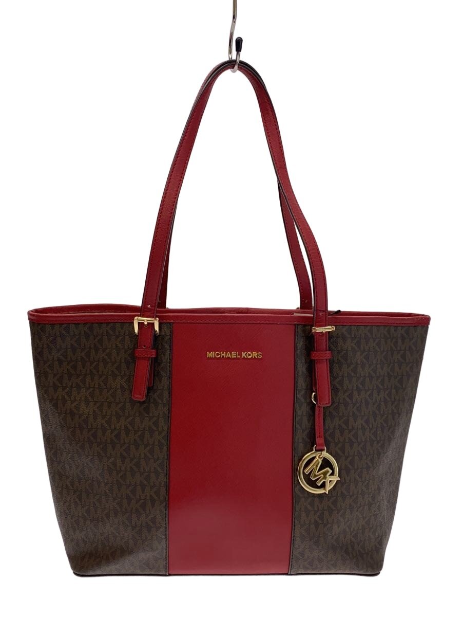 【中古】MICHAEL KORS◆Jet Set Medium/Carryall Tote Bag/トートバッグ/35H8GIJT2B【御徒面子】