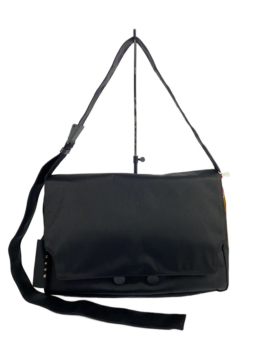 【中古】MARNI◆ナイロンシティスケープ/ショルダーバッグ/BLK/無地/SBMQ0112A0//【御徒面子】
