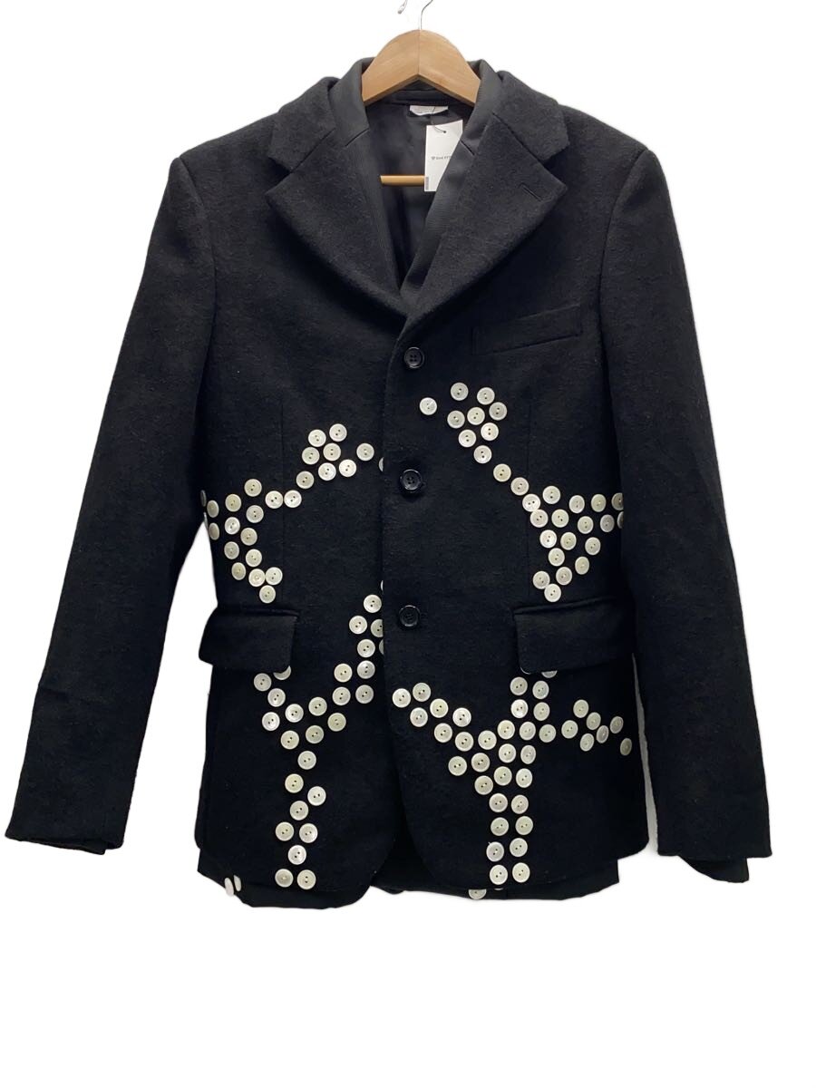 【中古】COMME des GARCONS HOMME PLUS◆24AW/2ピース/2枚重ね ボタン装飾 テーラードジャケット/M/ポリエステル/ブラック【メンズウェア】｜2ｎｄ STREET 店