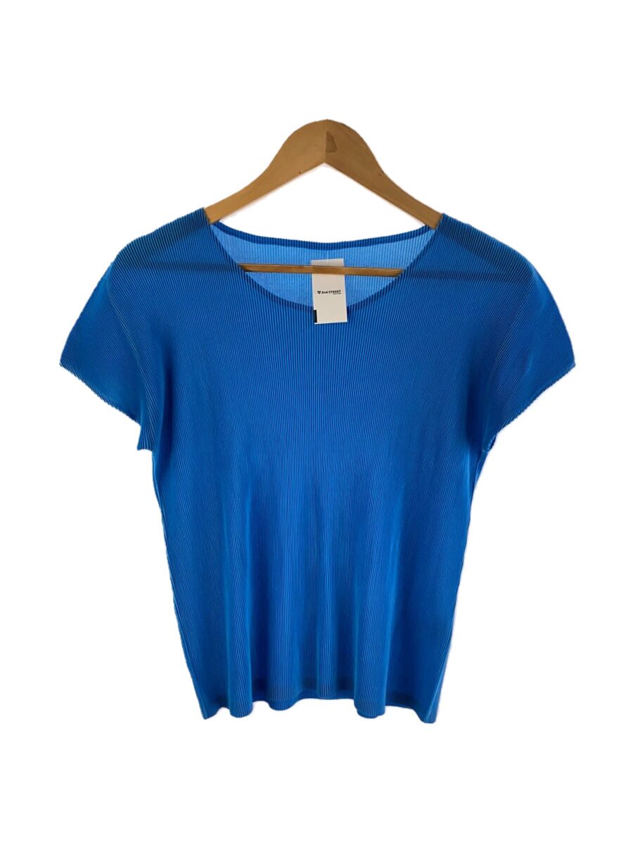 【中古】PLEATS PLEASE ISSEY MIYAKE◆半袖カットソー/3/ポリエステル/BLU/PP51FK372【レディース御召しもの】