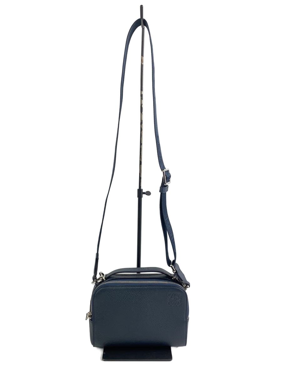 【中古】LOEWE◆クロスボディカメラバッグ/なめし革/NVY/無地/C660R41X02【御徒面子】