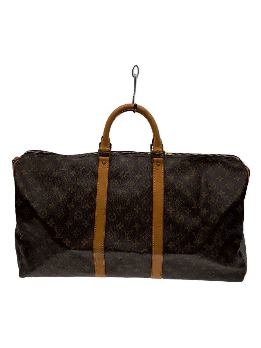 【中古】LOUIS VUITTON◆キーポル・バンドリエール55_モノグラム・帆布_BRW/PVC/BRW【御徒面子】