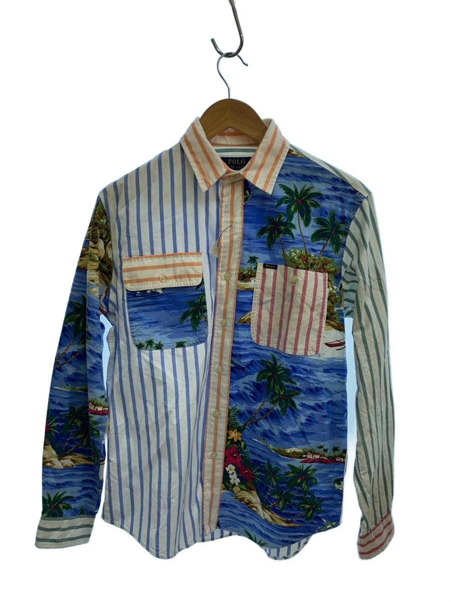 【中古】POLO RALPH LAUREN◆長袖プルオーバー/S/綿織物/マルチ色合い【メンズウェア】