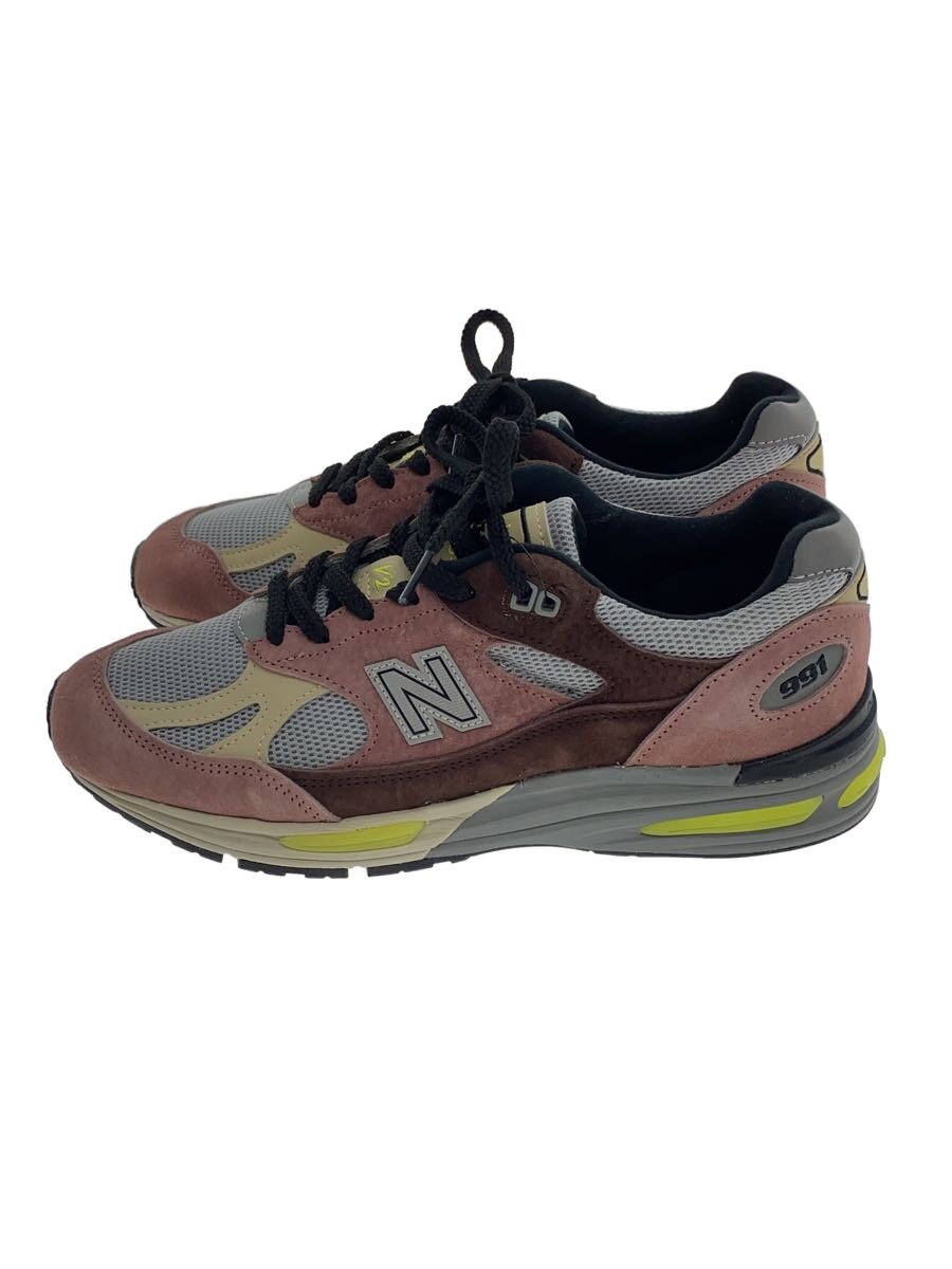 【中古】NEW BALANCE◆U991/赤いこと/US8/RED【シューズ】