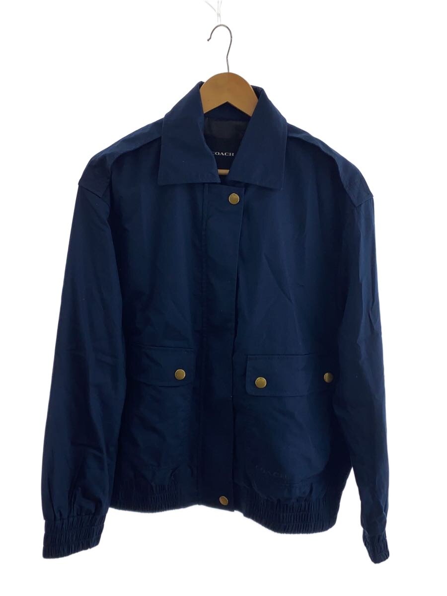 【中古】COACH◆ナイロンジャケット/S/スナップフロントハリトンボンバー/NVY/無地【メンズウェア】|2nd STREET 店