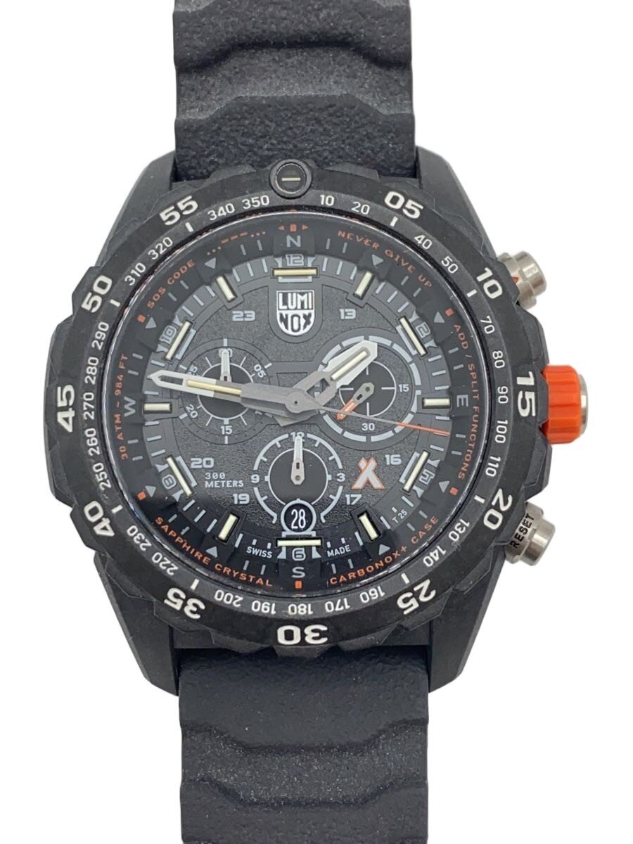 【中古】LUMINOX◆石英ウォッチ/アナログ/思われ人/BLK/BLK/3740-1GBq【服飾雑貨他】